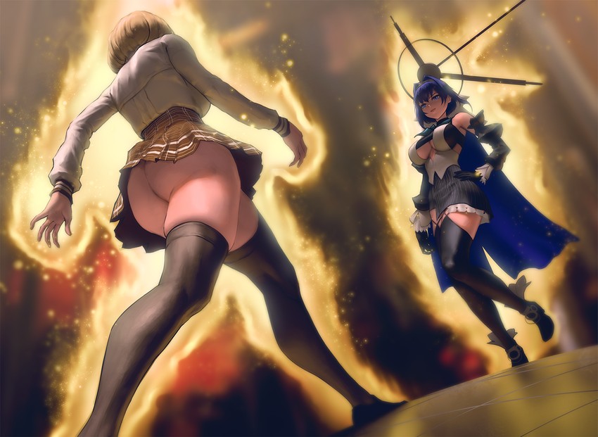 ouro kronii and watson amelia (hololive and 3 more) drawn by infi