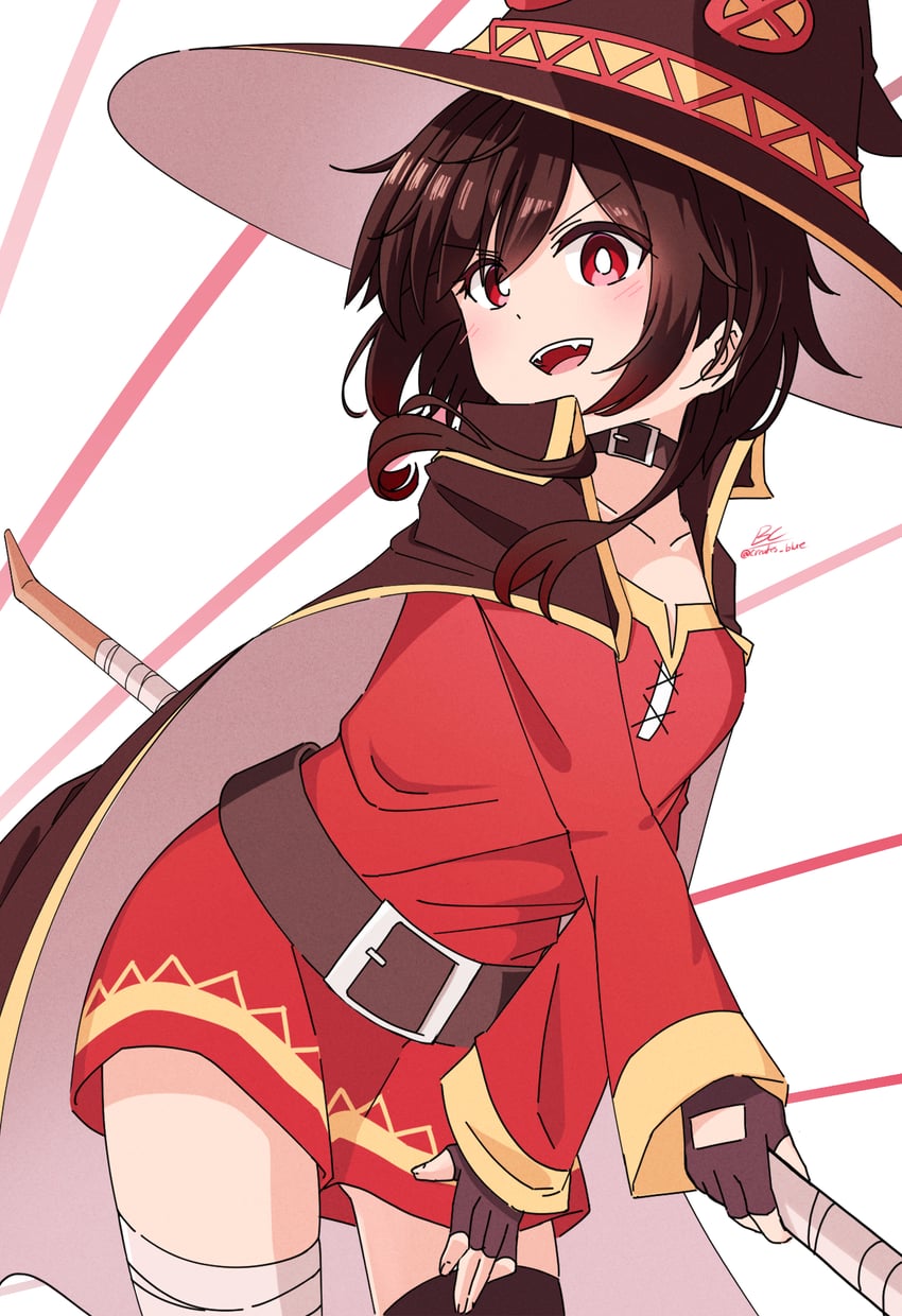 megumin (kono subarashii sekai ni shukufuku wo!) drawn by creates_blue_(megufan)