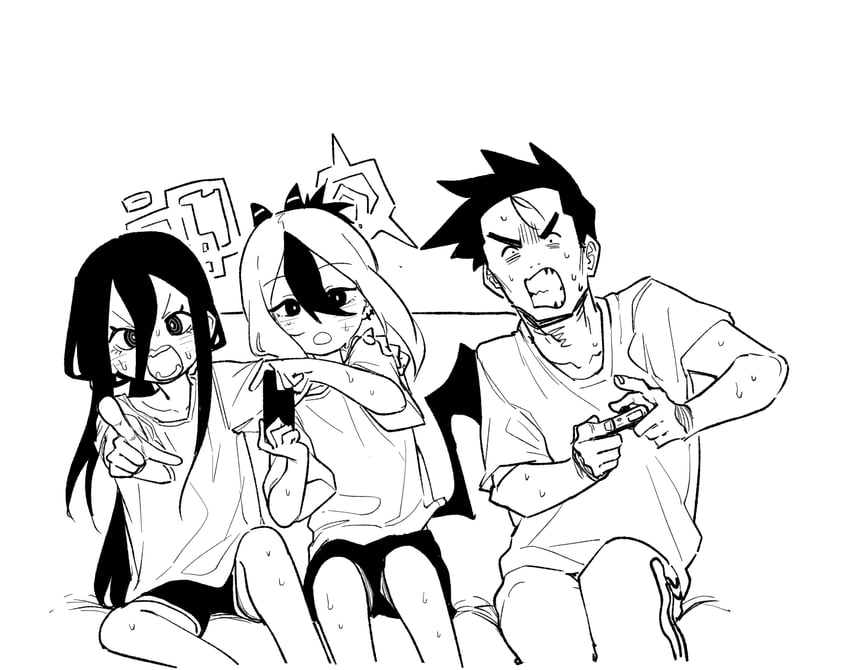 sensei, kayoko, and kei (blue archive) drawn by asahina_yoshitoshi