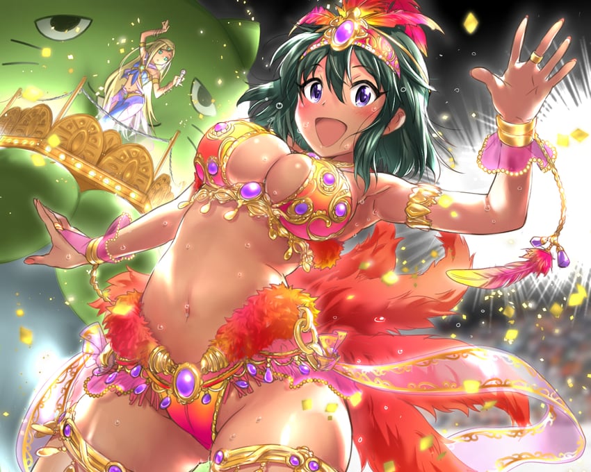 natalia, layla, and pina korata (idolmaster and 1 more) drawn by megurosankichi