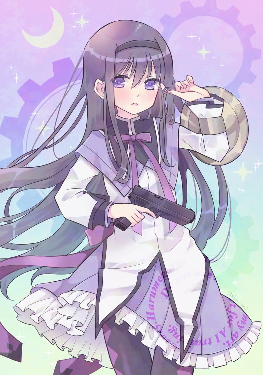 akemi homura (mahou shoujo madoka magica) drawn by haru_meguru