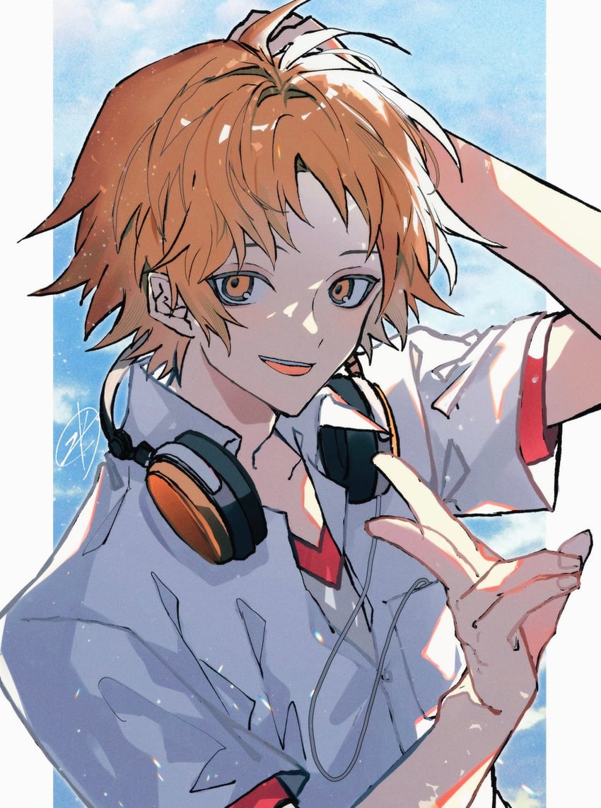 hanamura yousuke (persona and 1 more) drawn by zeka_(skzk_cm)