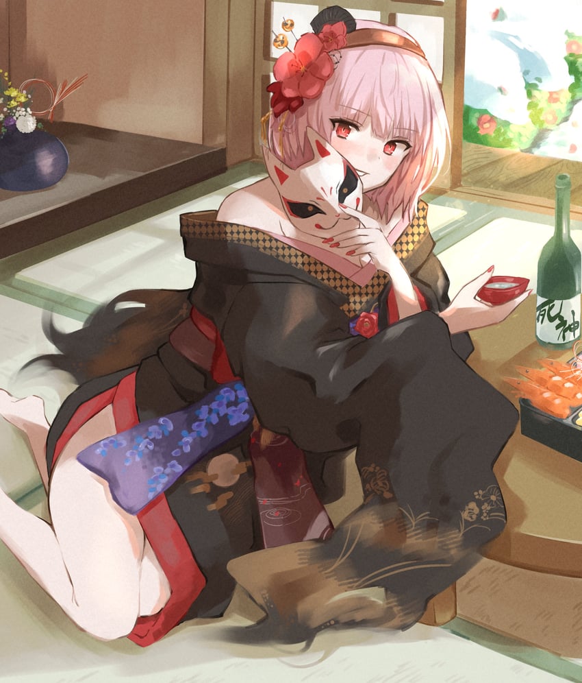 mori calliope (hololive and 1 more) drawn by hatake_oekaki