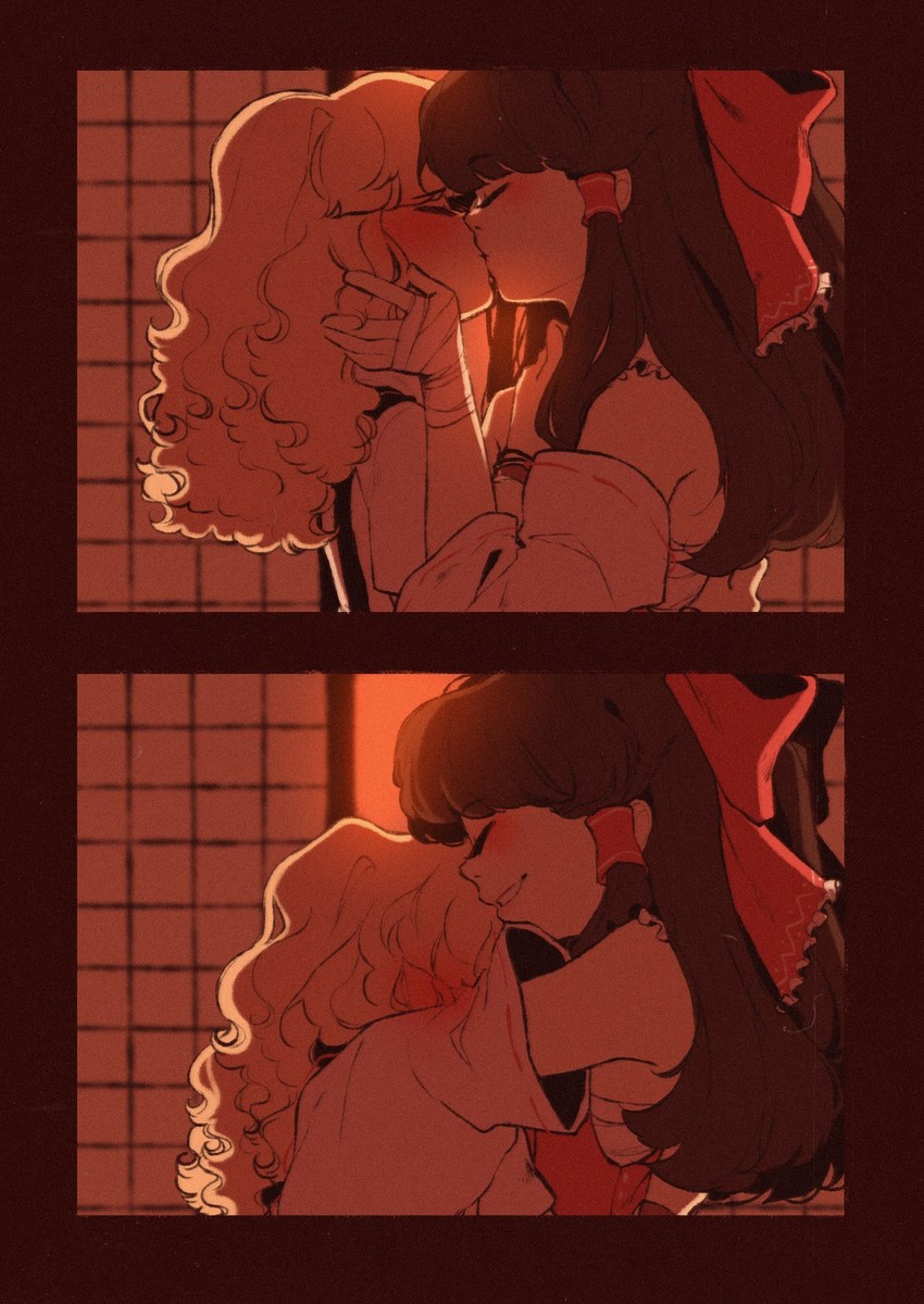 hakurei reimu and kirisame marisa (touhou) drawn by pixie_(milkywaypixies)