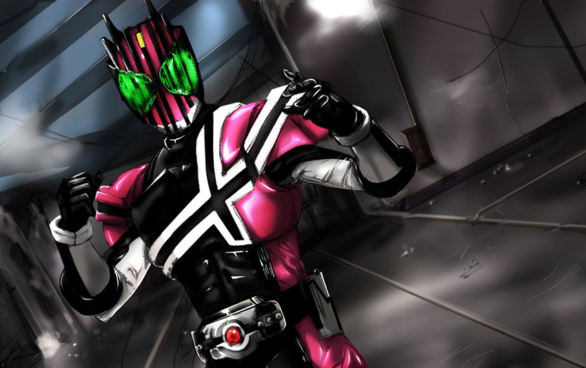 kamen rider decade (kamen rider and 1 more) drawn by nof
