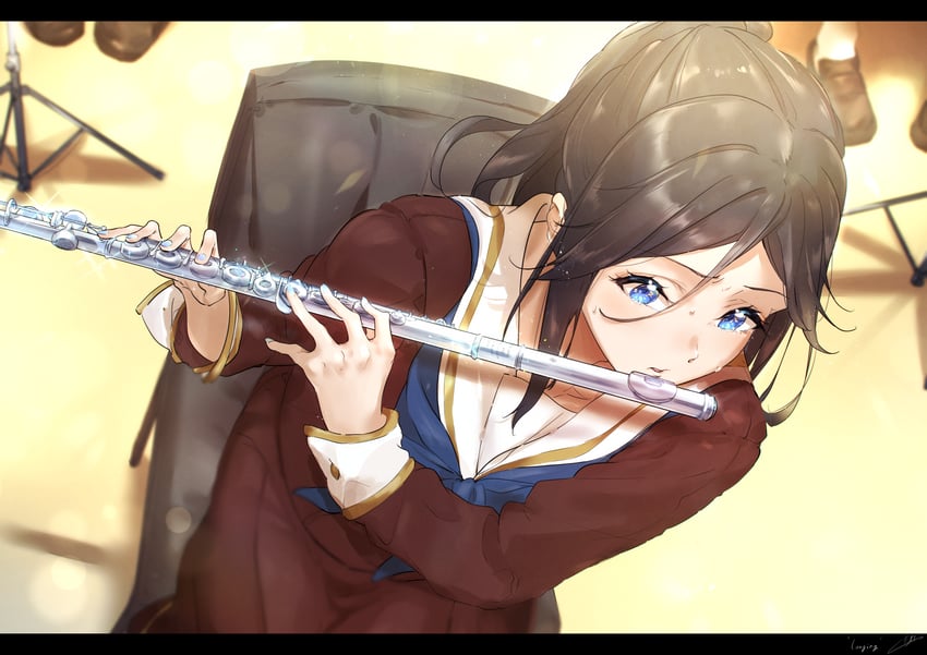 kasaki nozomi (hibike! euphonium and 1 more) drawn by kuzia_(atarayo)