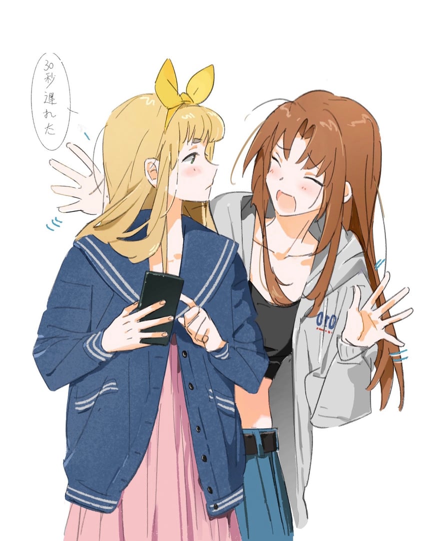nakagawa natsuki and yoshikawa yuuko (hibike! euphonium) drawn by q_(404_nonq)