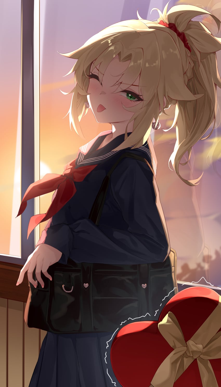 mordred (fate and 1 more) drawn by feibai