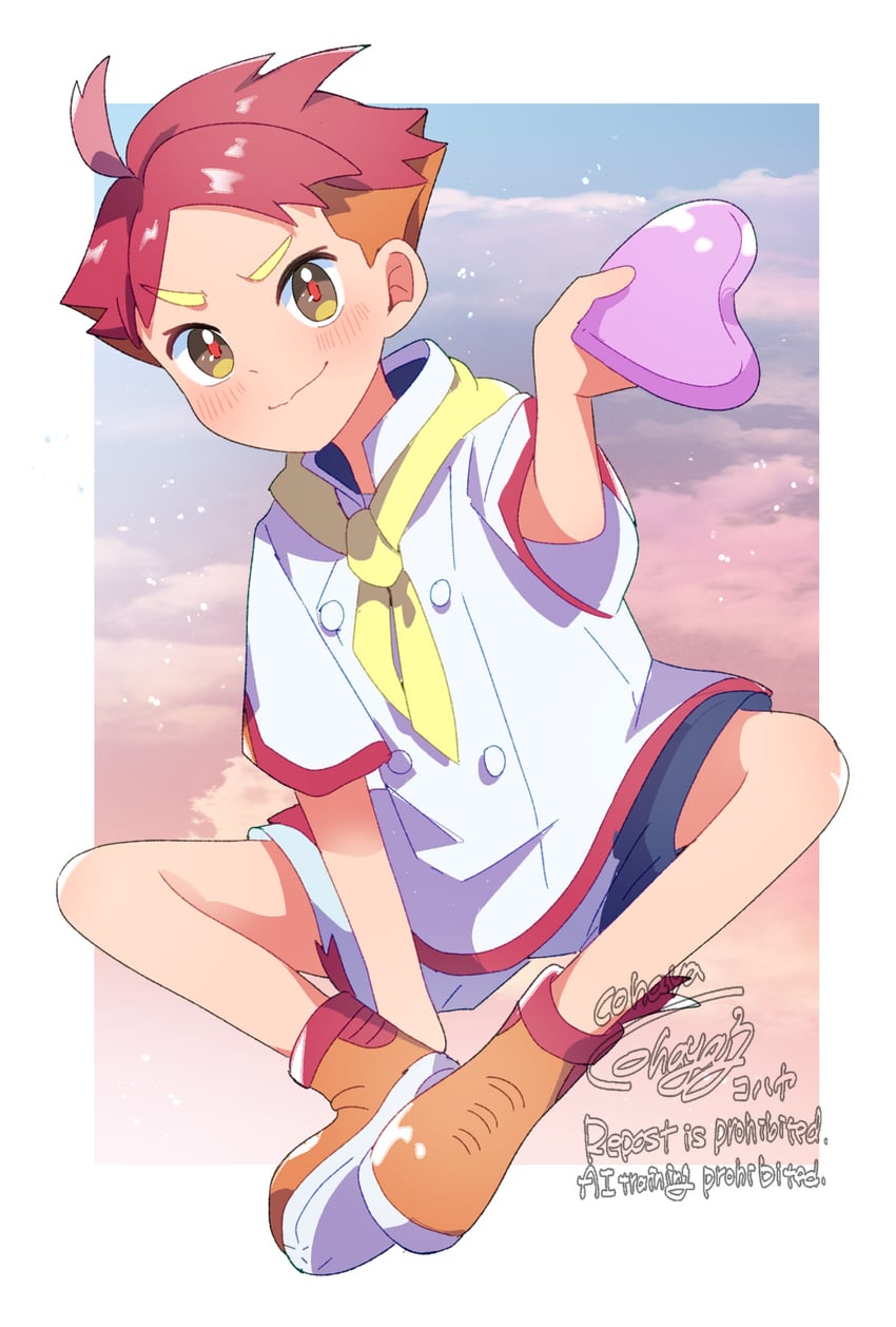 crispin (pokemon and 1 more) drawn by kohaya_(cosagao)