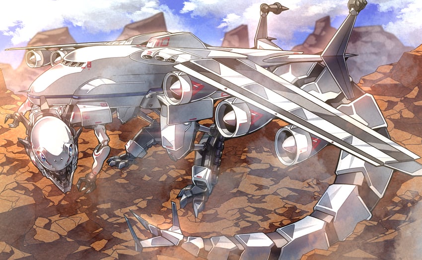 mecha phantom beast dracossack (yu-gi-oh!) drawn by gao_ex_kaiser