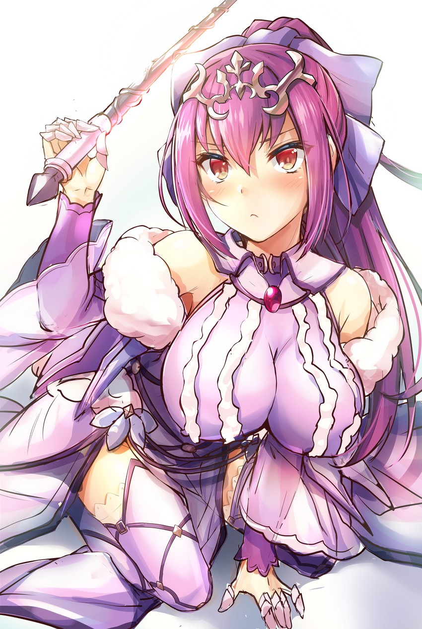 scathach and scathach skadi (fate and 1 more) drawn by samoore