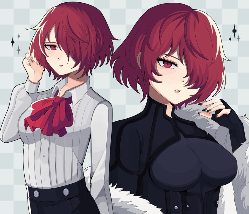 kirijou mitsuru (persona and 1 more) drawn by bobamiruku