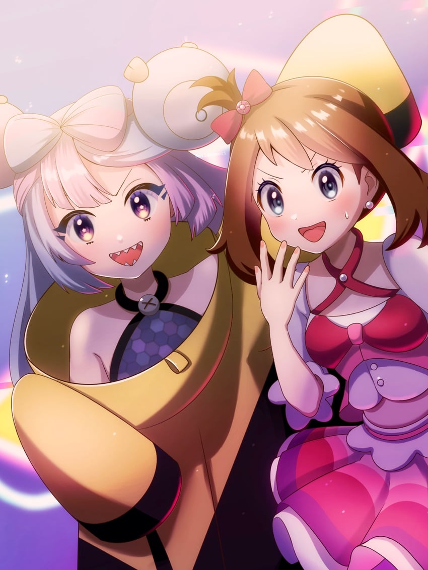 may and iono (pokemon and 2 more) drawn by milmil7