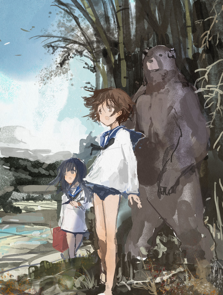miyafuji yoshika and yamakawa michiko (world witches series and 1 more) drawn by kabuyama_kaigi