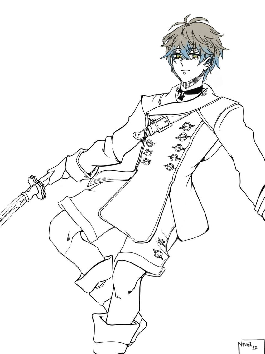 9s and ike eveland (nijisanji and 1 more) drawn by cupofdepressso