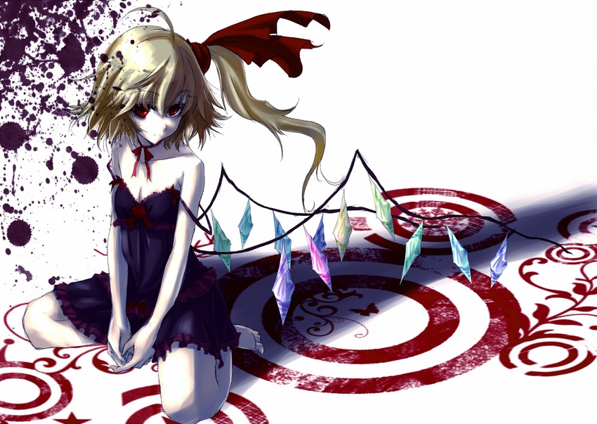 flandre scarlet (touhou) drawn by kuronuko_neero