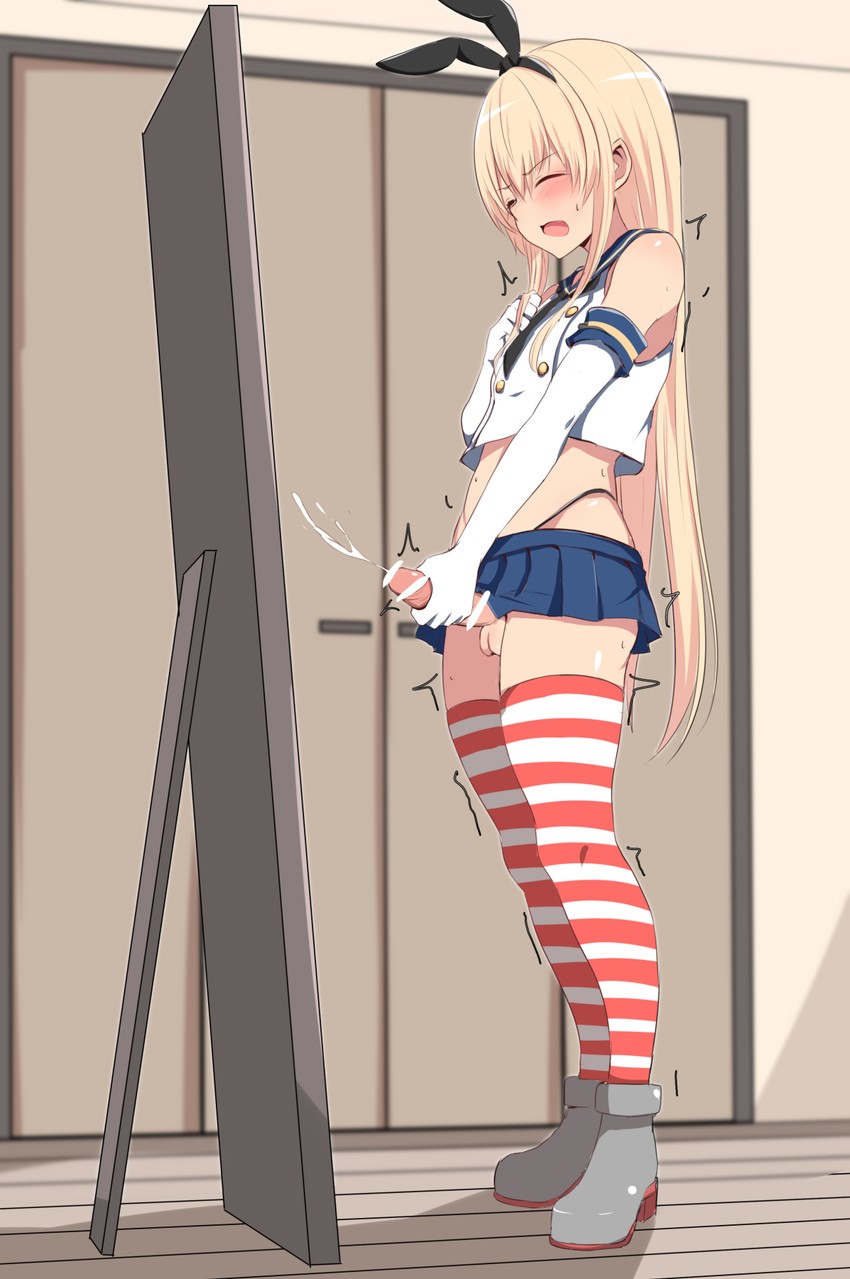 shimakaze and shimakaze-kun (original and 1 more) drawn by baretto_(karasi07)