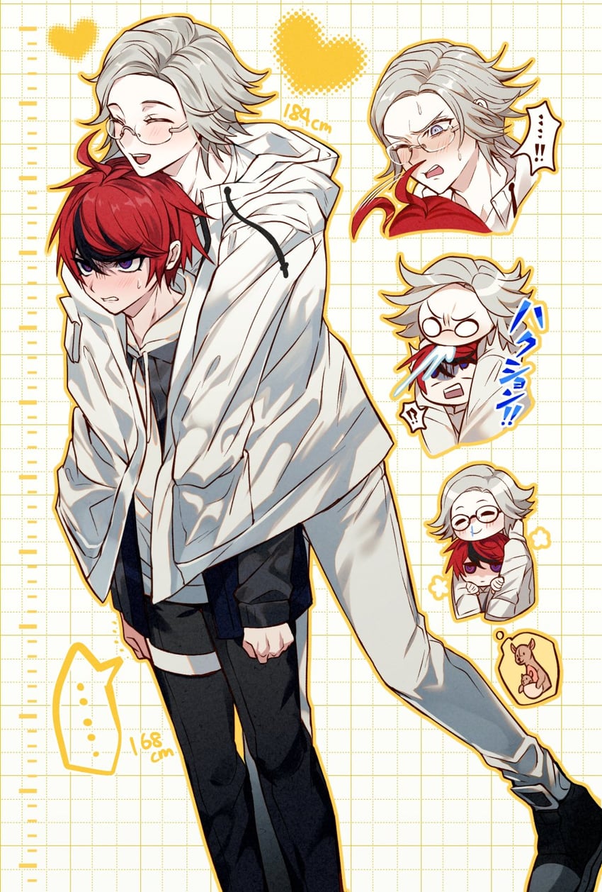 aotsuki eito and sumino takumi (the hundred line -last defense academy-) drawn by wa_ga_ne