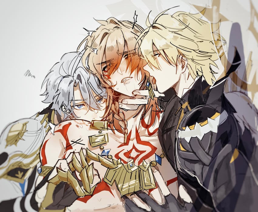 phainon and mydei (honkai and 1 more) drawn by ggtnnk