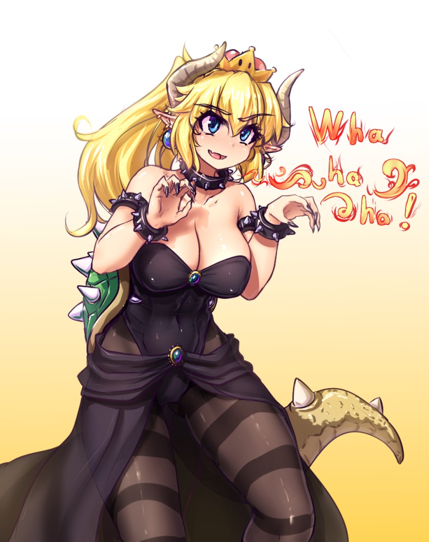 bowsette (mario and 1 more) drawn by hater_(hatater)