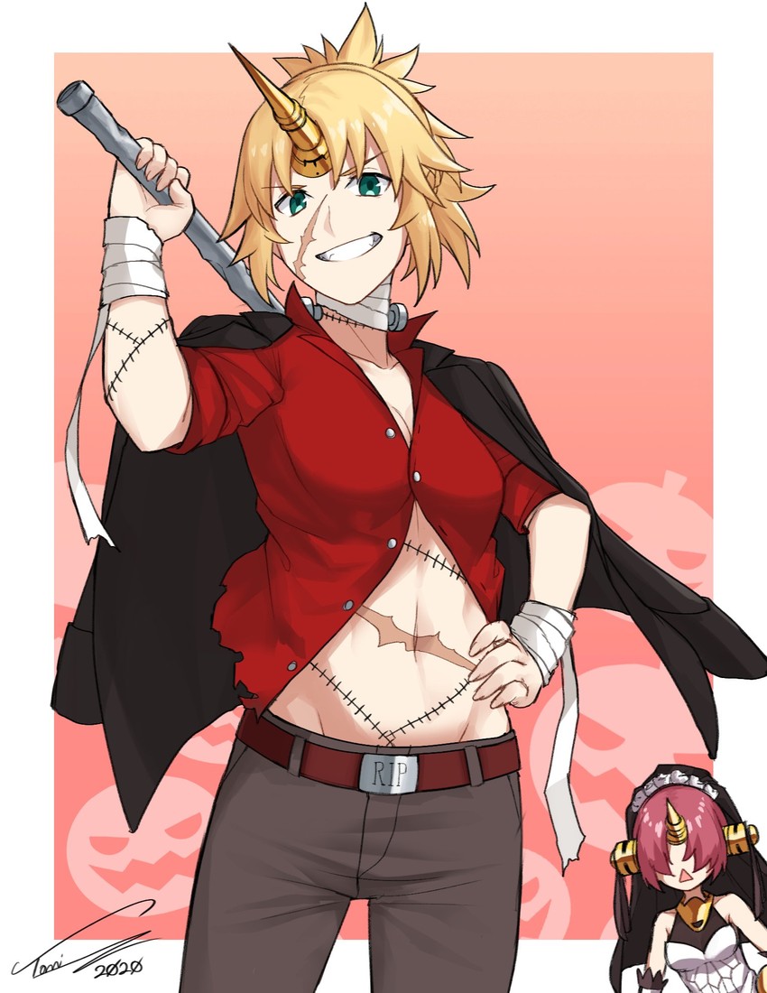 mordred and frankenstein's monster (fate and 1 more) drawn by dasdokter