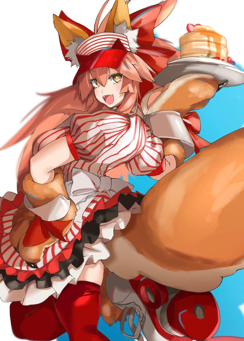 tamamo and tamamo cat (fate and 1 more) drawn by ri_o_ne_su