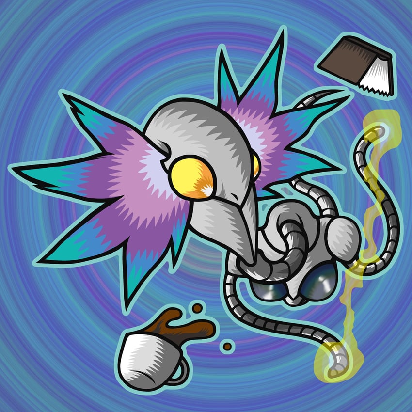 alien psychic (yu-gi-oh!) drawn by tk_moai_create
