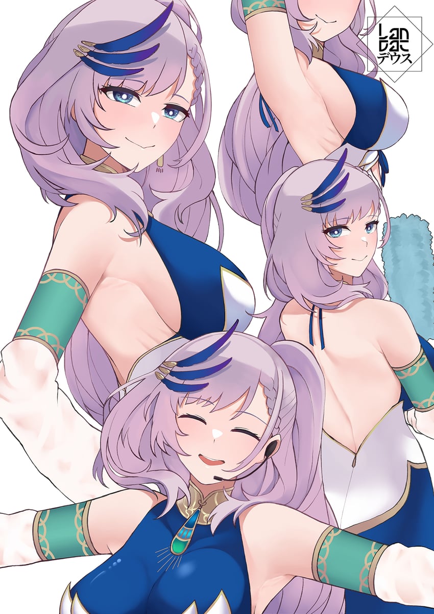 pavolia reine (hololive and 1 more) drawn by landacdeus