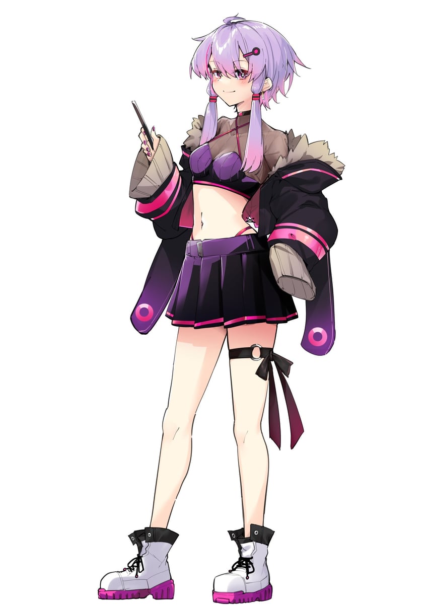 yuzuki yukari (vocaloid and 1 more) drawn by zooanime