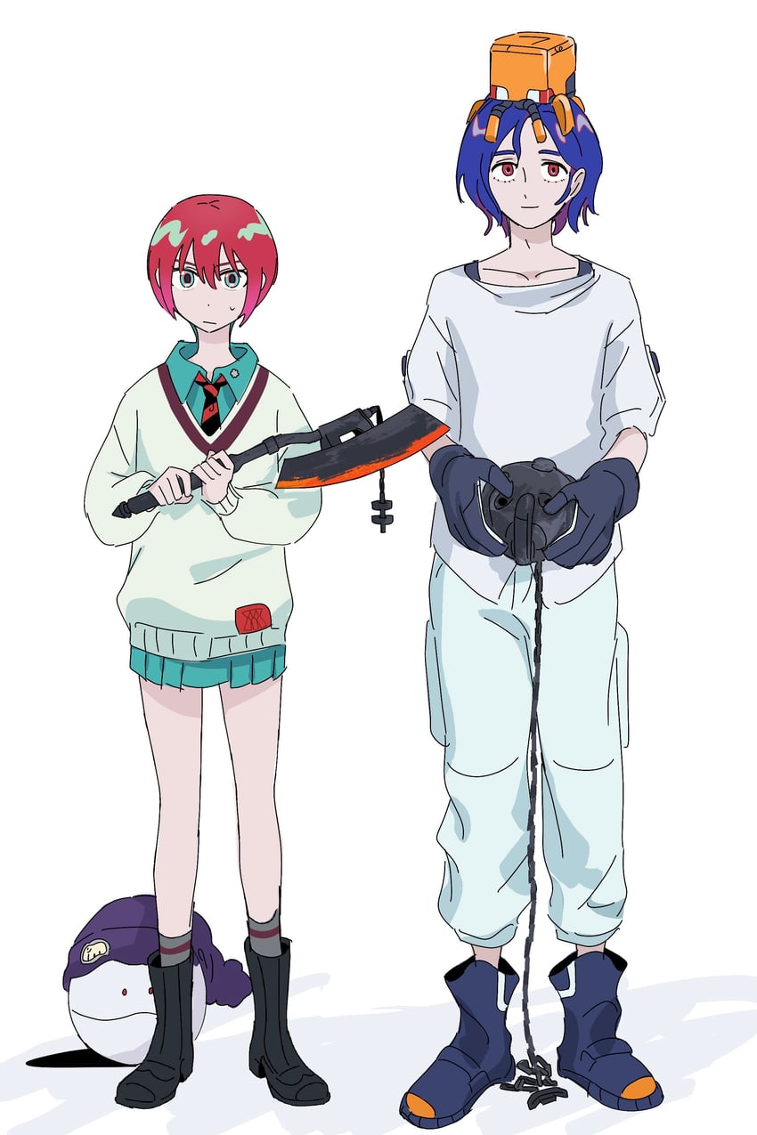 amate yuzuriha, haro, shuji ito, and conch (gundam and 1 more) drawn by shiozawa_(it_maguro)