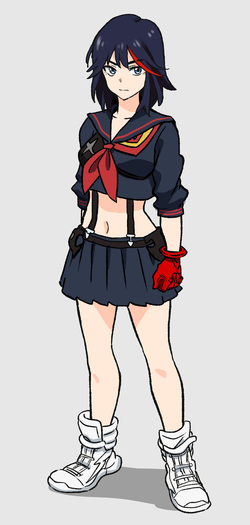 matoi ryuuko and senketsu (kill la kill) drawn by hatimoto