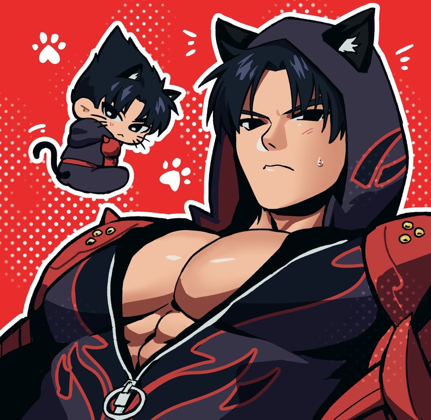 kazama jin (tekken and 1 more) drawn by reik49