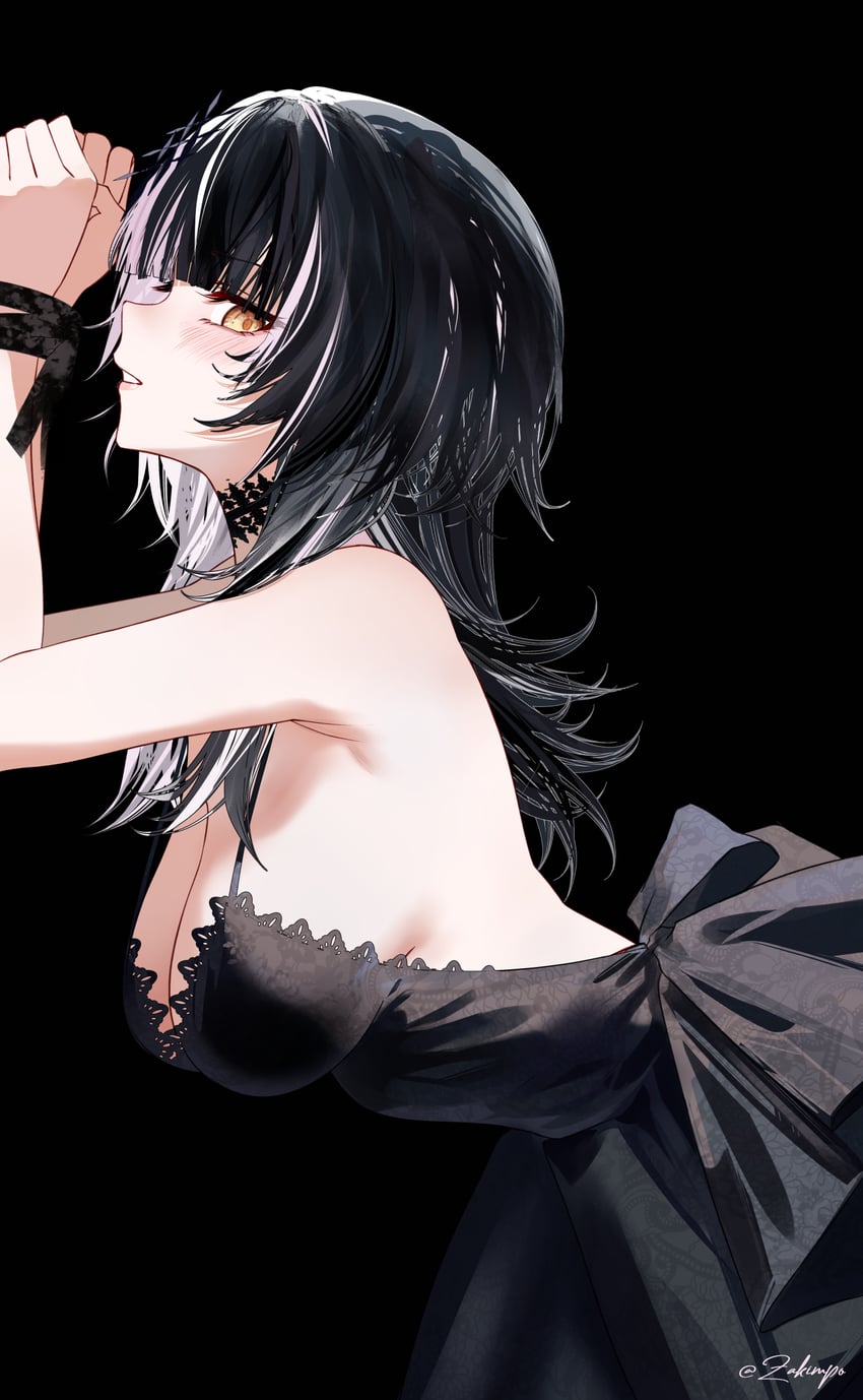 shiori novella (hololive and 1 more) drawn by zakimpo