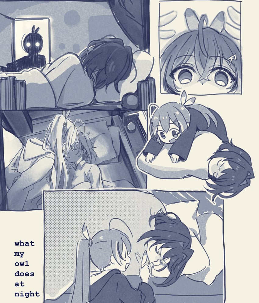 ouro kronii and nanashi mumei (hololive and 3 more) drawn by kisuu_(oddnumberr_)