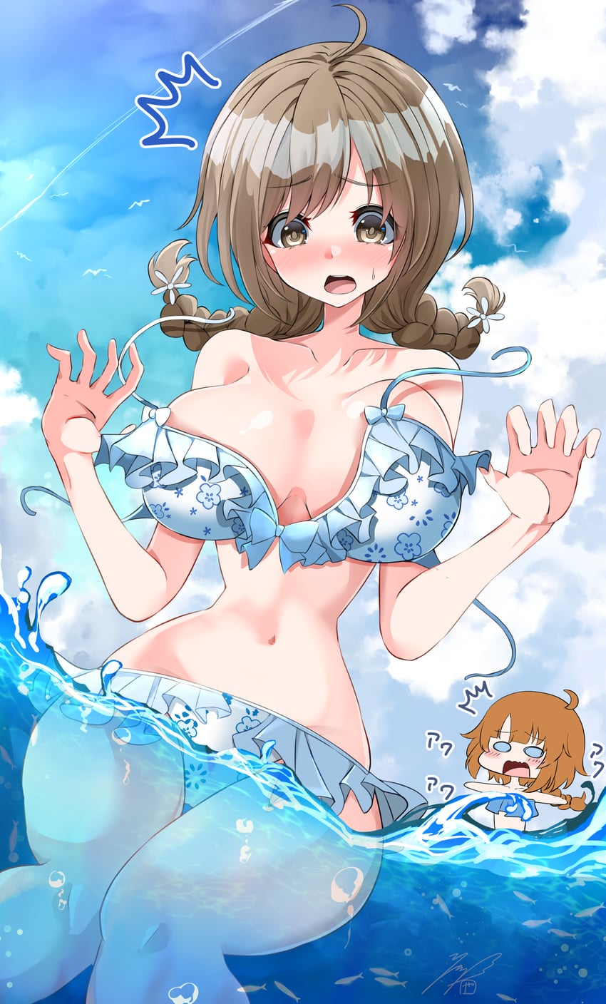 futagawa fumi and rokkaku shiori (assault lily) drawn by ya-man
