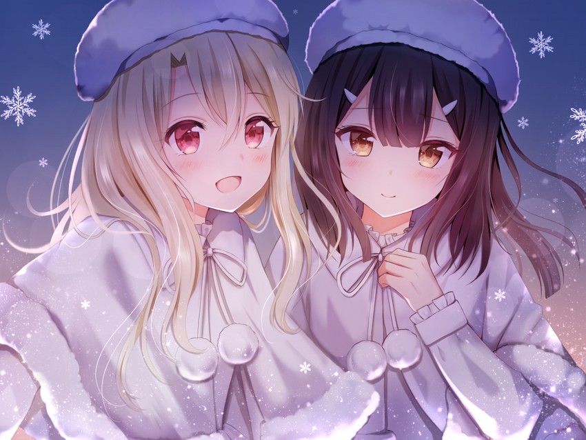 illyasviel von einzbern and miyu edelfelt (fate and 1 more) drawn by nasii
