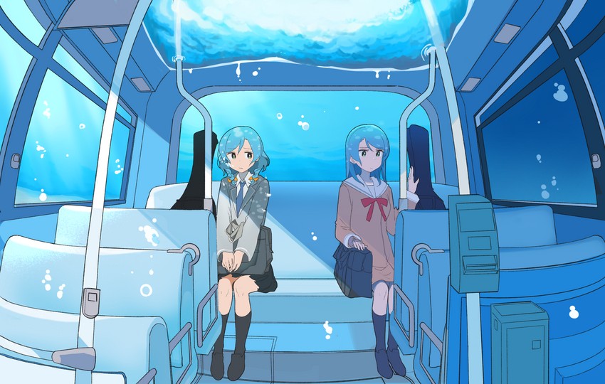 hikawa sayo and hikawa hina (bang dream!) drawn by kasa_list