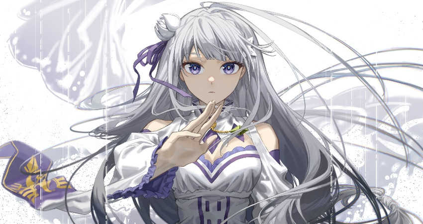 emilia (re:zero kara hajimeru isekai seikatsu) drawn by yuanjie_jianshegong