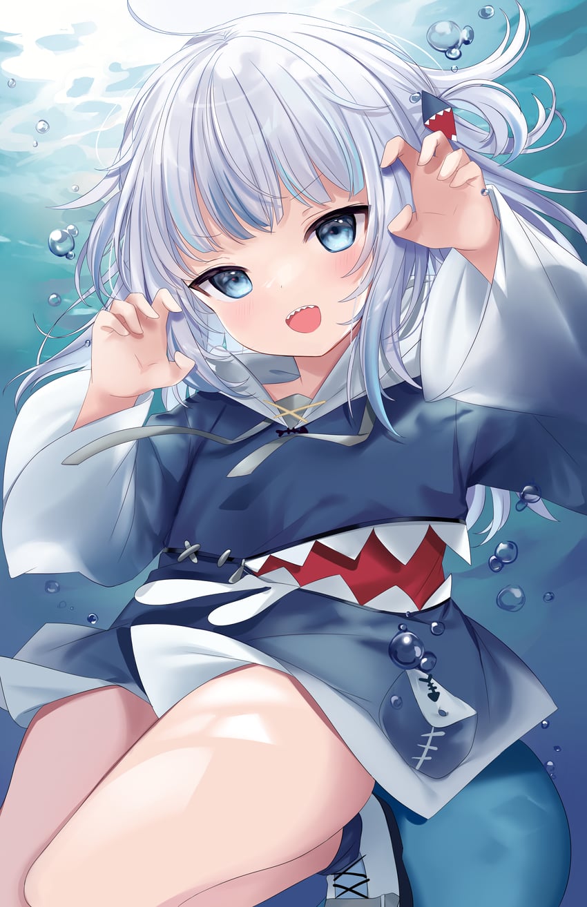 gawr gura (hololive and 1 more) drawn by chocola_vt