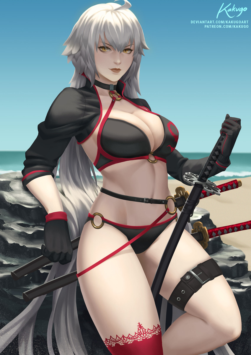 jeanne d'arc alter (fate and 1 more) drawn by kakugo