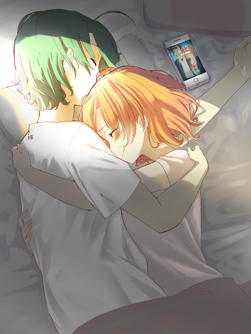 yuigahama yui and hikigaya hachiman (yahari ore no seishun lovecome wa machigatteiru.) drawn by poligon_(046)