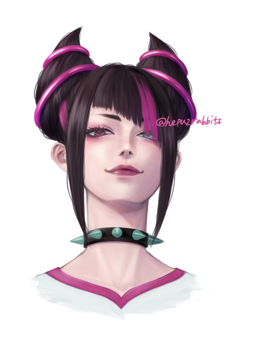 han juri (street fighter and 1 more) drawn by hepu2rabbits_(epuusa)