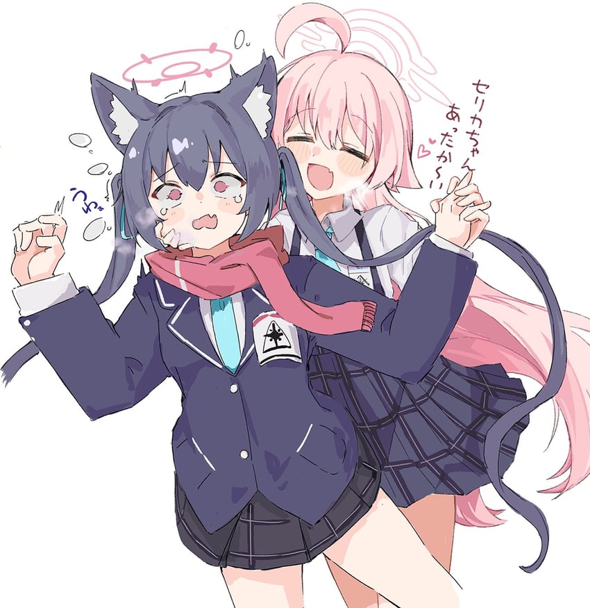 hoshino and serika (blue archive) drawn by youbi_(0ver_sd)
