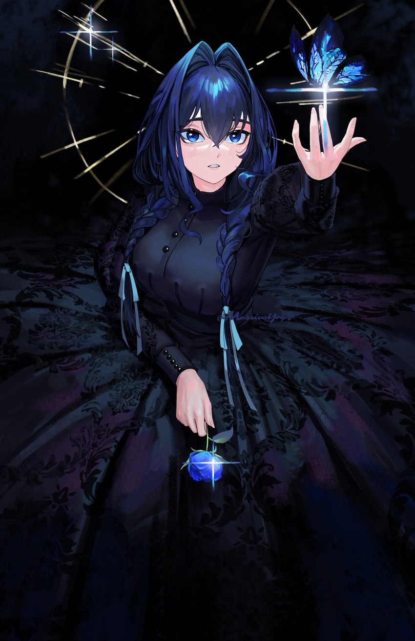 ouro kronii (hololive and 1 more) drawn by massiveyog