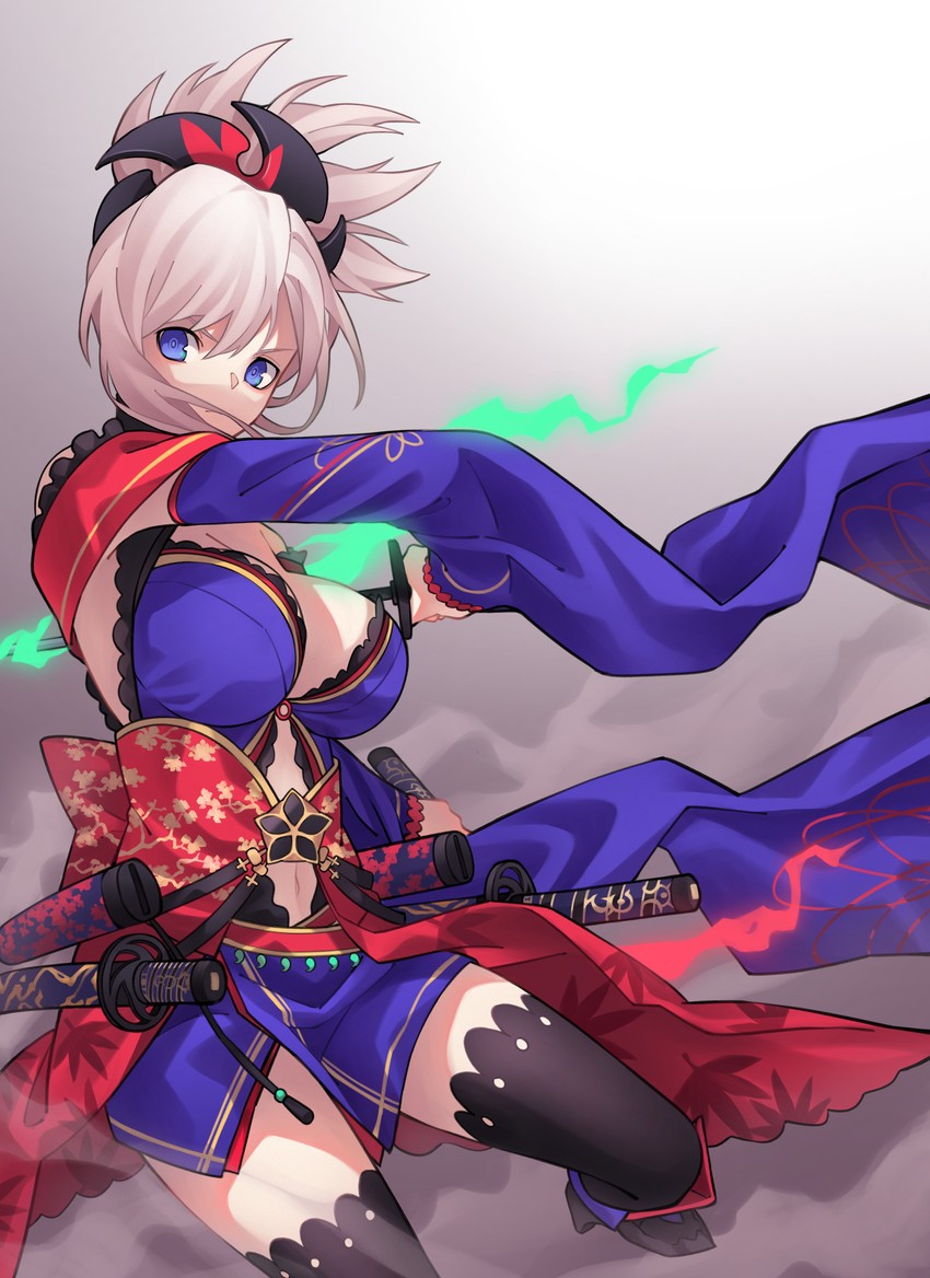 miyamoto musashi (fate and 1 more) drawn by kelfii