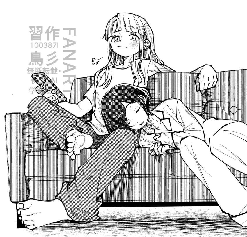 fukurai azami and tomarigi yasumi (toshi densetsu kaitai center) drawn by 100387l