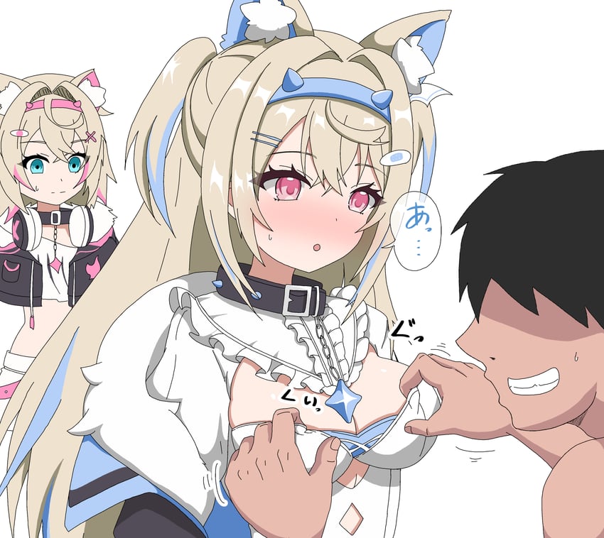 fuwawa abyssgard and mococo abyssgard (hololive and 1 more) drawn by kohau1410