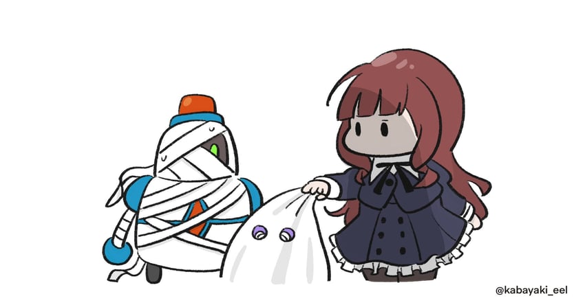 kaede johan nouvel and mon-chan (assault lily) drawn by kabayaki_(kabayaki_eel)