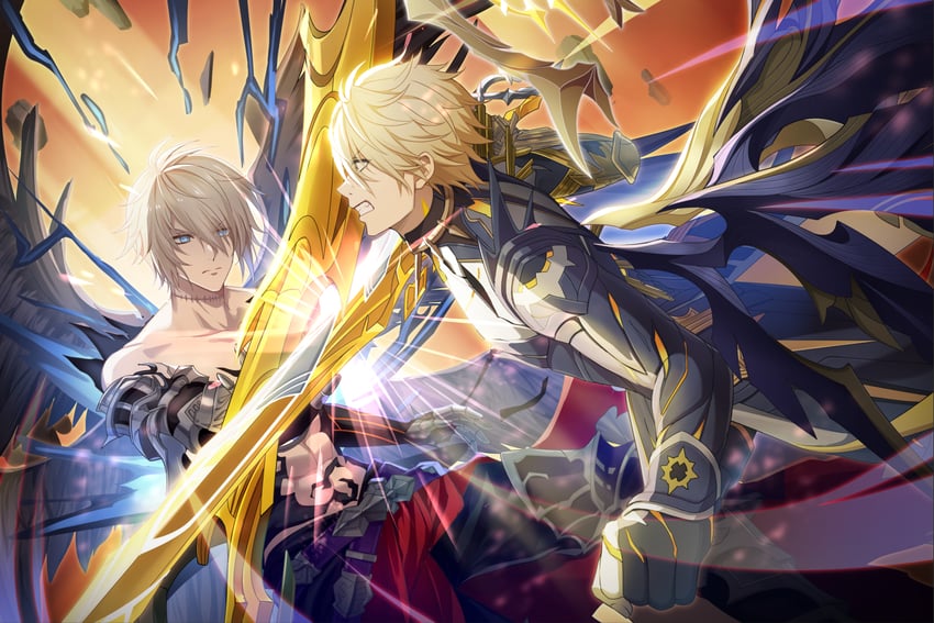 phainon and lucilius (honkai and 2 more) drawn by jiman
