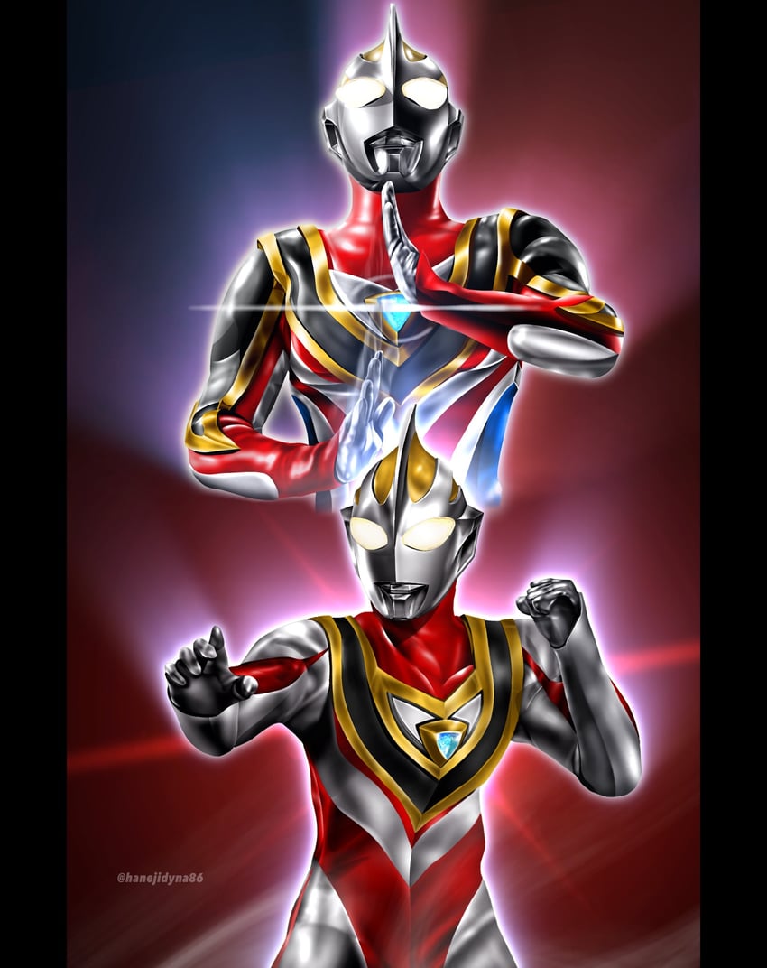 ultraman gaia (ultra series and 1 more) drawn by hanejidyna86